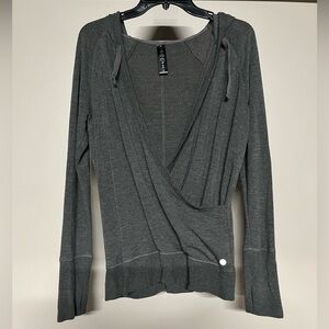 Yogalicious Dark Gray V-Neck Hoodie